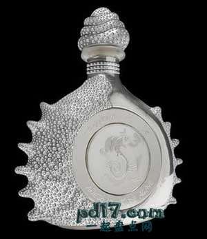 世界上最昂贵的酒Top1：Pasion Azteca, Platinum Liquor Bottle by Tequila Ley